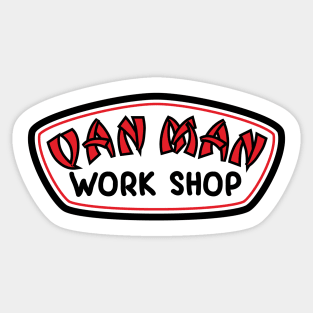 Van Man Work Shop Sticker